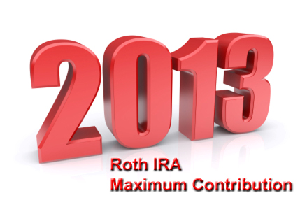 2013 Roth IRA maximum contribution