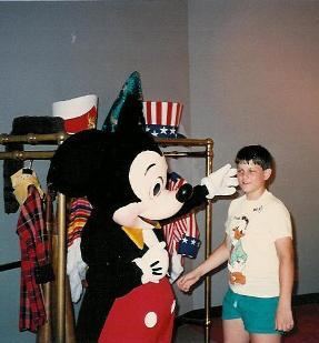 Britt with Mickey Mouse