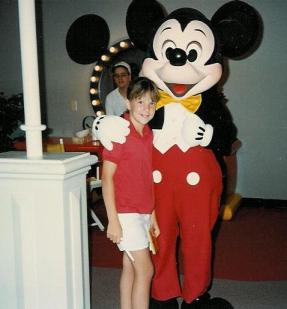 Jen with Mickey Mouse