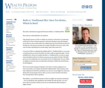 The Wealth Pilgrim Website